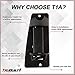 T1A Extended Cab Door Handle, Rear Driver Door Handle Compatible with 1999-2007 Chevrolet Silverado 1500 2500; 99-07 GMC Sierra 1500 2500, 01-07 Sierra, Silverado 3500 - Black - OEM 15758172