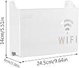 Jomewory Wifi Router Storage Box Wall Mount Decorative Cable Organizer Hider view 4