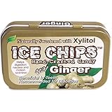 ICE CHIPS Candy Hand Crafted Tin Ginger, 1.76 Ounce
