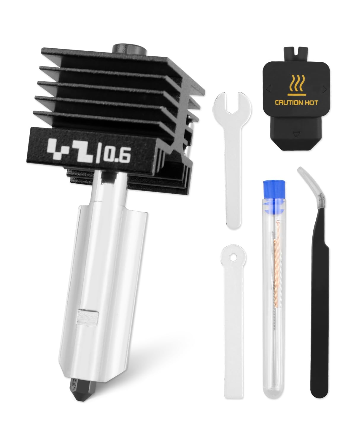 Photo 1 of 0.6MM Extruder hotend Print Head Hardened Steel Nozzle Fit for Bambu Lab H2D 3D Printer, Not for A1 Series