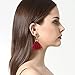 Jewel-encrusted Women Earrings Fashion Rhinestone Long Dangle Tassel Ear Drop