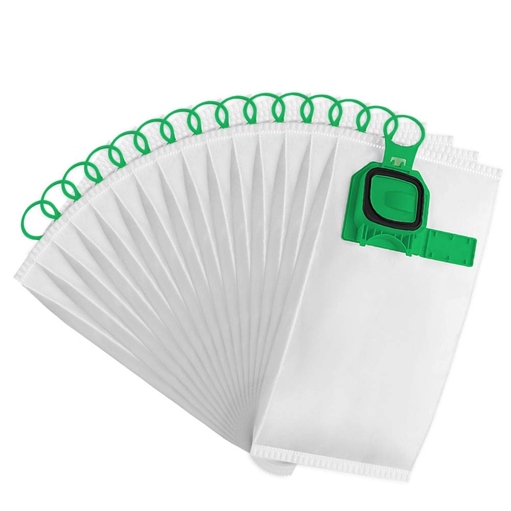 Isincer Vacuum Cleaner Bags for Vorwerk Kobold VK140 VK150 Pack of 15 Green