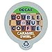 Caramel Swirl Medium Roast Decaf Flavored Coffee Pods for Keurig K Cups Makers from Double Donut, 24 Capsules
