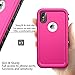 Cozycase Waterproof Case for XS/X Case, Wireless Charging Support X Waterproof Shockproof Full-Body Rugged Case with Built-in Screen Protector Pink