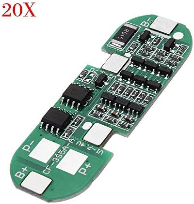 Bloomerang 20pcs Three String DC 12V Lithium Battery Protection Board Charging Protection Module
