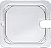 Carlisle 10317U07 StorPlus Sixth Size Polycarbonate Universal Flat Surface Notched Food Pan Lid, Clear