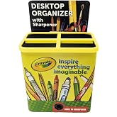 Tin Box Company, Tin Organizer with Sharpener at Bottom, Crayola