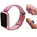 Watch Band 38mm, Sport Edition Bands Woven Nylon Durable Replacement iWatch Band Strap series1 2 3. (pink 38mm)
