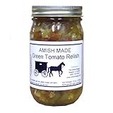Amish Green Tomato Relish - 16 Oz Jar - Qty 2 Jars