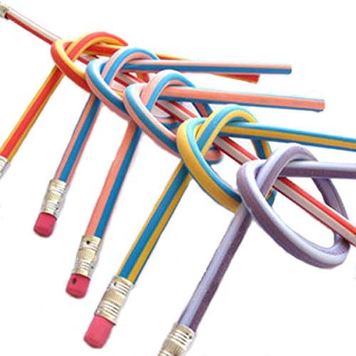 Old Wang 20pcs 18cm Colorful Magic Flexible Bendy Soft Pencil for Kids