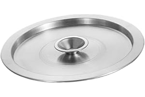 Leefasy Pot Cover,Frying Pan Cover,Frying Pot Replacement Cover,Stainless Steel Lid,Skillet Lid Wok Lid Cover for Pots,Pans,S