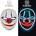 Pegason Halloween Mask LED Costume Mask Light Up for Masquerade Festival Parties El Wire Cosplay Glowing Scary Mask