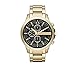 A|X Armani Exchange Goldtone Hampton Chronograph Watch With Black Dial