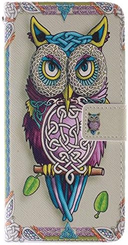 Zenfone 5 Case ASUS Zenfone 5 Kickstand Case,Bat King Big Eyes Owl Pattern Premium Leather Wallet Flip Kicstand Case Cover With Magnetic Closure For ASUS Zenfone 5