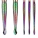 Affei 7Pcs Mermaid MakeUp Brushes Set Eyebrow Eyeliner Blush Foudation Cosmetic Tools