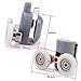 TopRay Shower Door Roller Shower Track Pocket Door Hanger Ball Bearings(4pcs Top & 4pcs Bottom) (Double Wheel, 25mm)