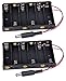 6 AA Battery Holder With 2.1mm x 5.5mm Connector 9V Output 2 Pack by Corpco