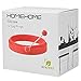 HOMIEHOME Nonstick Silicone Egg Rings Pancake Mold 4 Pack - Red
