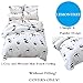 LemonTree Kids Panda Bedding Set - Child Soft Gray Comforter Cover - Cartoon White and Black Panda Pattern,Hypoallergenic,Microfiber,1 Duvet Cover+2 Pillowcases JUST Cover (Full/Queen, 03 Panda)