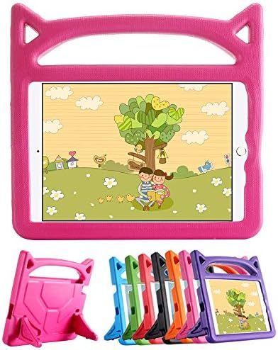 Lioeo iPad Mini 4 3 2 1 Kids Case Shockproof Handle Stand Kids Cover for 7.9 inch iPad mini 4th Generation, iPad Mini, iPad mini 2, iPad mini 3rd -Rose Pink