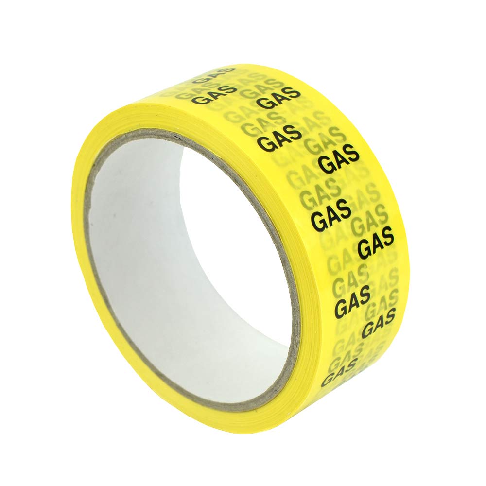 Arctic Hayes 662036 "Gas" 33 m ID Tape, Black/Yellow