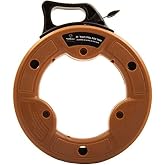 Southwire Fish Tape Tool - Durable 1/8-Inch Tempered Spring Steel for Efficient Wire Pulling - High-Impact Case - Ergonomic Handle - Fast Rewind Design - 25-Foot Length