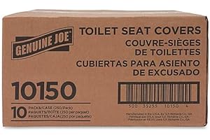Genuine Joe Half-fold Toilet Seat Covers (Pack of 2500)