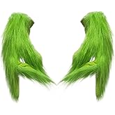 LKQBBSZ Christmas Cosplay Gloves, Santa Green Monster Gloves Cosplay Costume Accessories for Adult