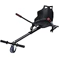 kurriuwu Hoverboards Seat Attachment, Hoverboard Attachment for 6.5"8"10"Hover Board, Hoverboards Go Kart Attachment for Kids & Adults, Adjustable Frame Hoverboard with Seat Attachment, Larger Seat