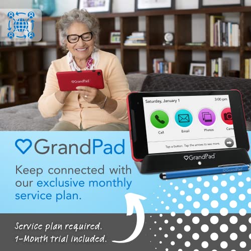 GrandPad Senior Tablet with Phone Capabilities, 4G LTE, Wireless