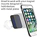 Pop-Tech Metal Plates Kit For Magnetic Universal Phone Mount with 3M Adhesive (Compatible with Magnetic Mounts) -4 Pack 2 Rectangle and 2 Square