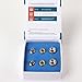 Set of Diamond Microdermabrasion Tips, 6Pcs Dermabrasion Tips Replacemen with 50Pcs Cotton Filters for Spa Grade Home Diamond Dermabrasion Peeling, Facial Skin Care