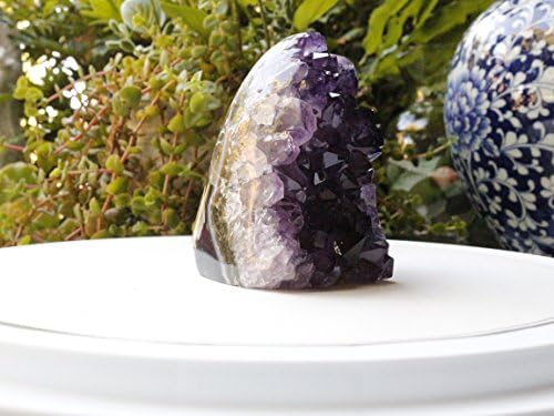 Polished Uruguayan Amethyst Geode Standing Sculpture