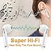 Wireless Earbuds, Bluetooth Earbuds Wireless Stereo Earphones with Mic, Mini in-Ear Earbuds with Charging Case, Sports Earbuds Earpiece w/Microphone for All Smartphones Android Samsung Huawei -White