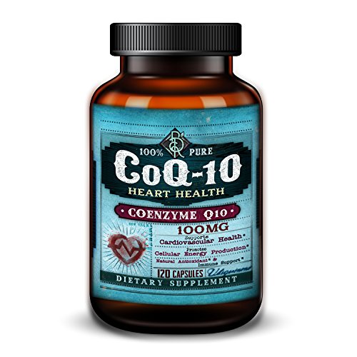 Pure CoQ-10 - 100mg - High Absorption Coenzyme Q10 Supplement - Antioxidant Supports Heart Health & Cellular Energy - 120 Softgels Pure CoQ-10 - 100mg - High Absorption Coenzyme Q10 Supplement - Antioxidant Supports Heart Health & Cellular Energy - 120 Softgels
