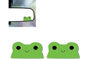 DATABA 2PCS Frog Car Mirror Decal,Rearview Mirrors Sticker,Frog Car Accessories Vinyl Cute Cars Stickers and Decals Gifts for Women,Men,Kids,Teens,for Bathroom Decal,Computers