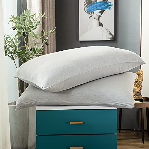 PY HOME & SPORTS Cooling Pillow Cases 2 Pack Grey