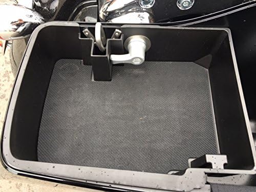 Top Shelf Custom Injection Molded ABS Saddlebag Organizer Tray (2014 - Current H-D ABS Hard Bags Rt), grey (TS114HD-R)