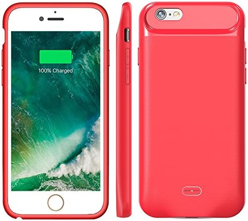 iPhone 6 6s Battery Case Soconic 2500mAh Slim Portable Charger Case for iPhone 6s iPhone 6 Battery Pack Magnetic iphone 6 Charging case Rechargeable Juice Power bank Case - With A Screen Protector