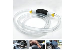 REACH AUTO PARTS Newest High Flow Siphon Hand Pump Portable Manual Car Fuel Transfer Pump for Gas Gasoline Petrol Diesel Oil Liquid Water Fish Tank with 2M Syphon Hose