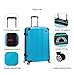 Rockland London Hardside Expandable Luggage with Spinner Wheels, Silver, 28-24-20-Inch