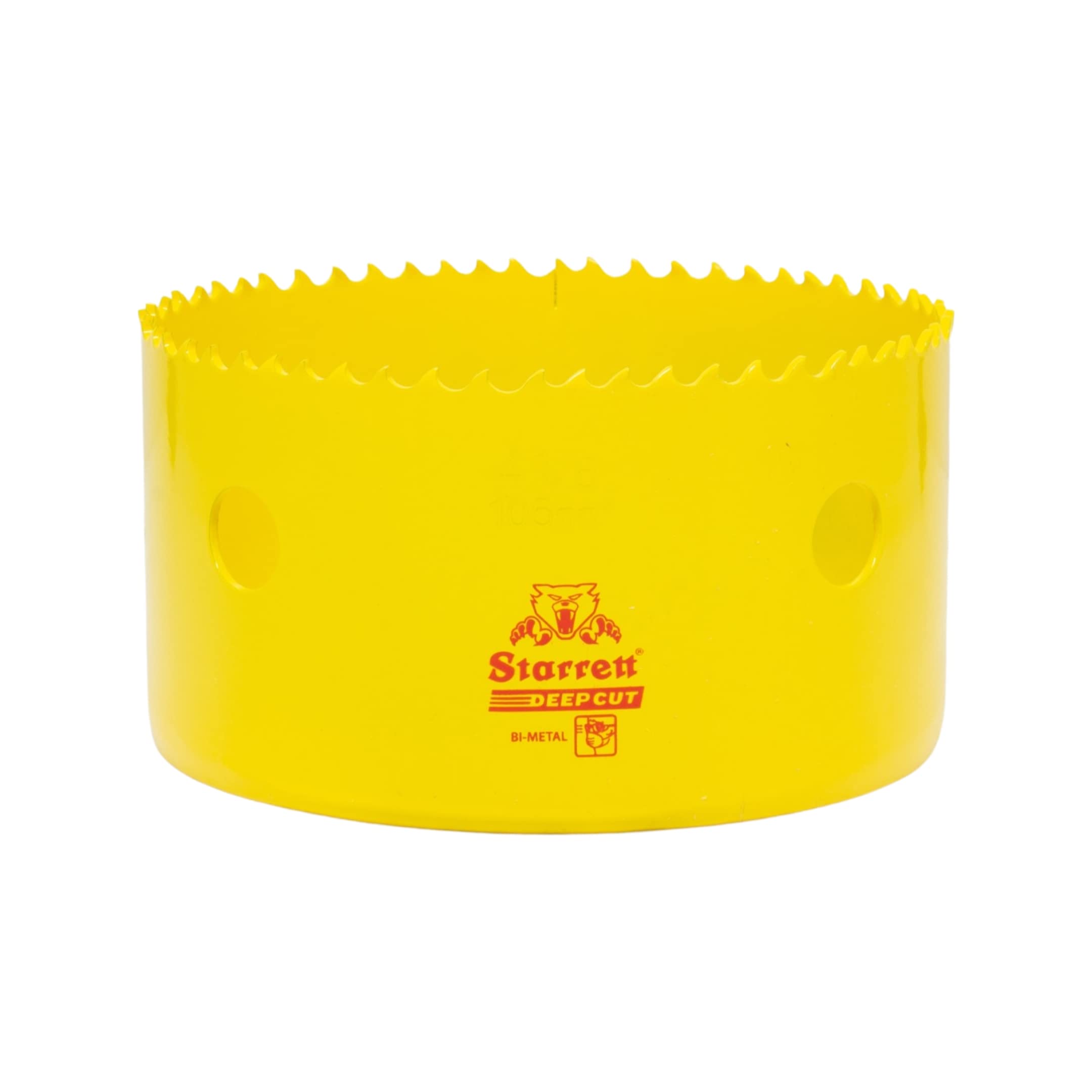 Starrett Deep Cut Hole Saw - DCH0418 Heavy Duty Bi-Metal with Extra Cobalt HSS Teeth - For Metals Wood Cast Iron Fibreglass Plastic Materials - 105mm