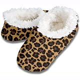 snoozies! Leopard Women's Sherpa Footcoverings