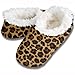 snoozies! Leopard Women's Sherpa Footcoverings