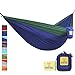 Wise Owl Outfitters Camping Hammocks - Portable Hammock for Outdoor, Indoor, Single Use w/ Tree Straps - Backpacking, Travel, and Camping Accessories, Navy & Forrest