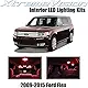 XtremeVision Ford Flex 2009-2015 (8 Pieces) Green Premium Interior LED Kit Package + Installation Tool