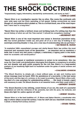 The Shock Doctrine The Rise Of Disaster Capitalism For 4 35