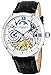 Stührling Original Automatic Watch for Men Skeleton Watch Dial, Dual Time, AM/PM Sun Moon, Leather Band, 571 Mens Watches Series