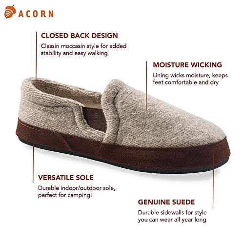 Acorn Men's Fave Gore Slipper S M Grey Ragg Wool for sale online eBay