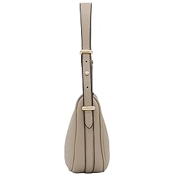 Small Crescent Smooth PU Leather Armpit Shoulder